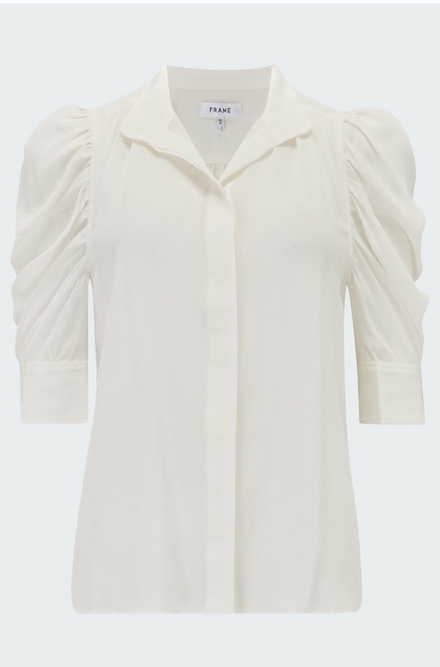 Women'S Clothing * | Gillian Top In Off White Discount Online Frame