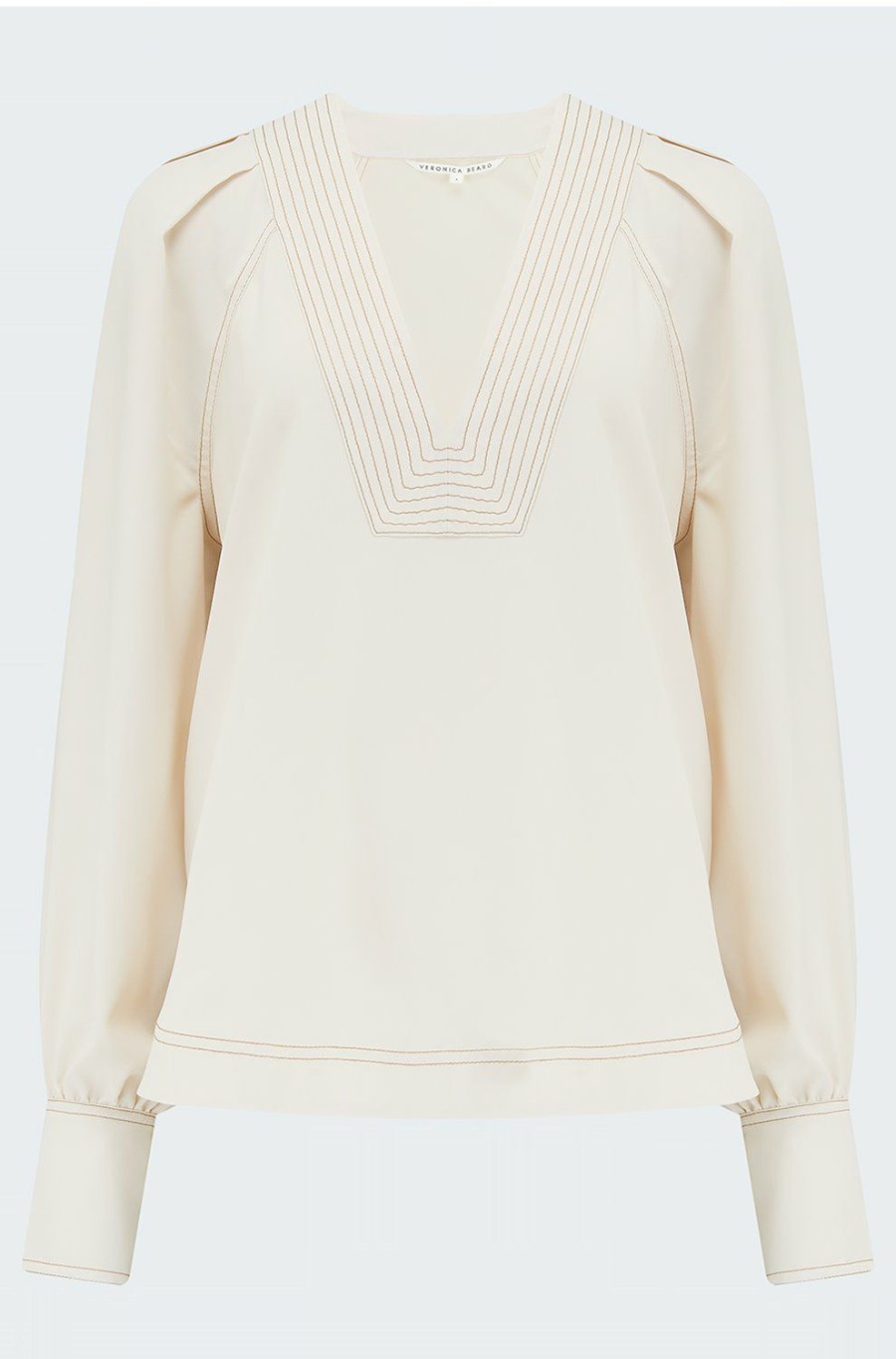 Women'S Clothing * | Osler Top In White Promotions Veronica Beard