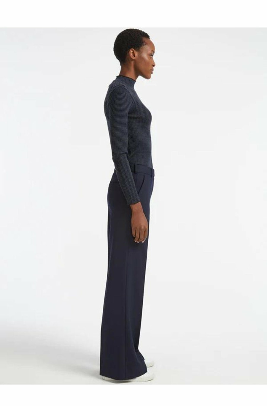 Women'S Clothing * | Terence Trousers In Navy Special Offers Cefinn