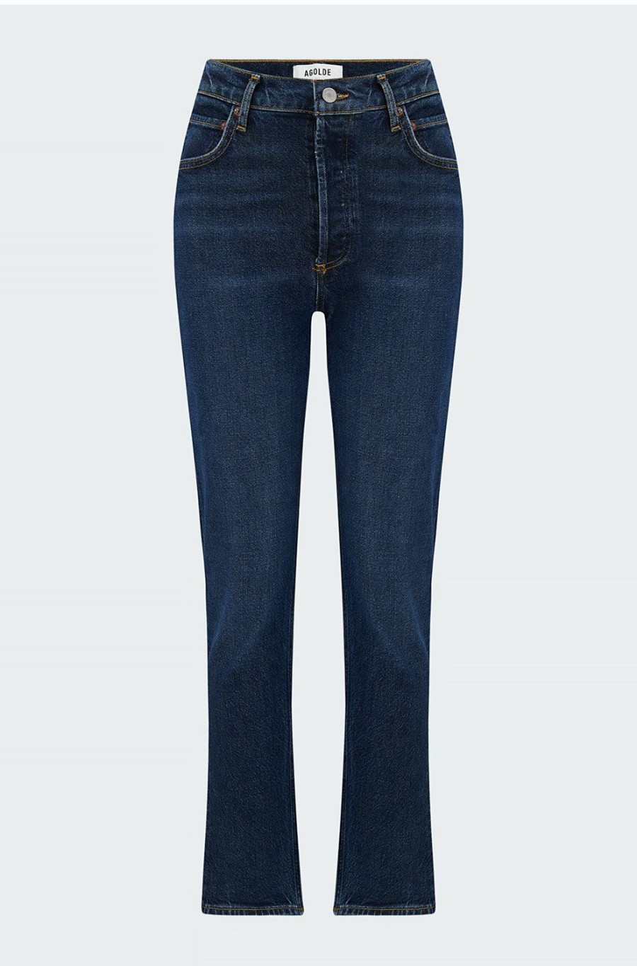 Jeans * | Riley Long High Rise Straight In Divided 100% Guarantee Agolde