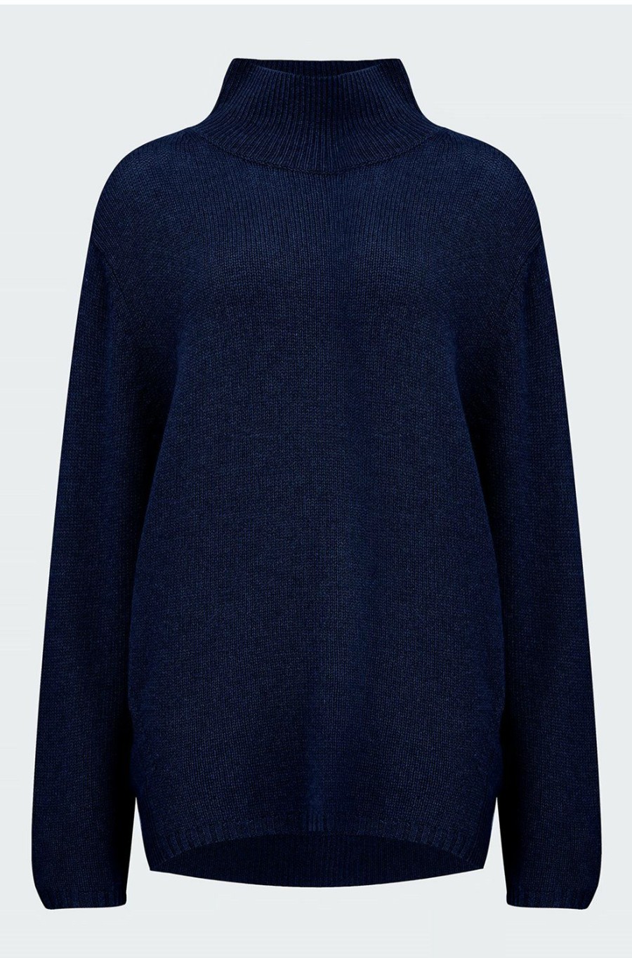 Women'S Clothing * | Luella Turtleneck In Navy Clearance Sale 360 Cashmere