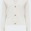 Women'S Clothing * | Cashmere Blend V Cardigan In White Limit Offer Allude