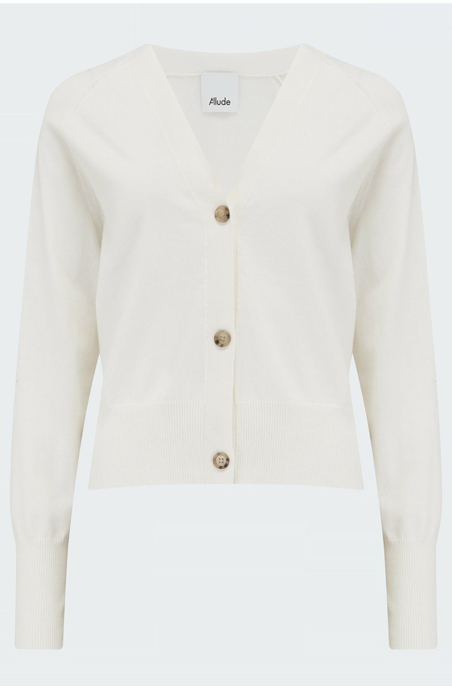 Women'S Clothing * | Cashmere Blend V Cardigan In White Limit Offer Allude