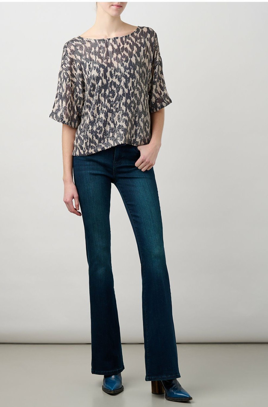 Women'S Clothing * | Alessa Blouse In Calico Best-Selling Velvet