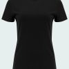 Women'S Clothing * | Essential Crew T-Shirt In Black Special Offers Vince