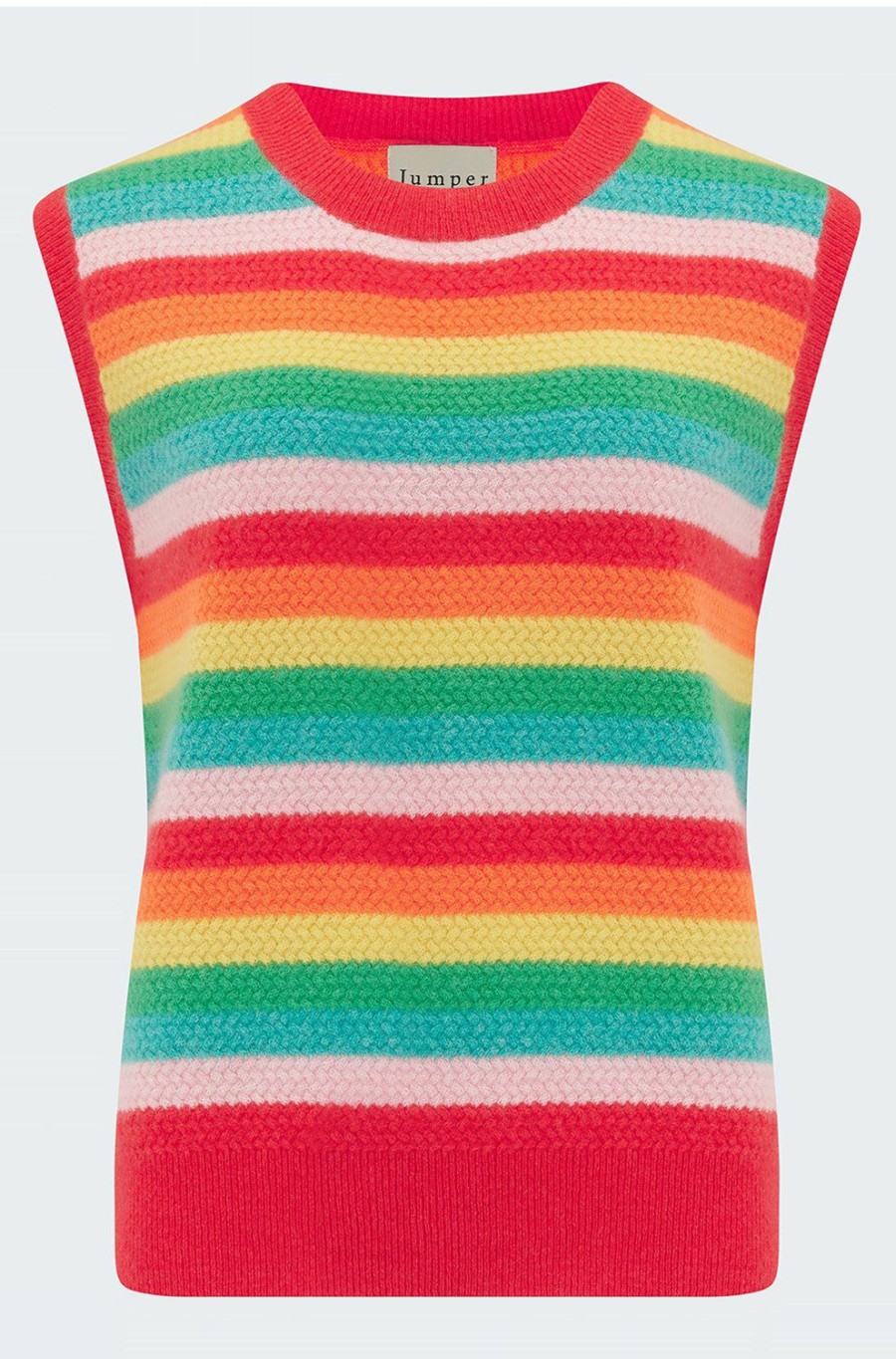 Women'S Clothing * | Moss Stitch Tank In Multi Outlet Sale Jumper 1234