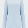 Women'S Clothing * | Exposed Roll Neck Jumper In Sky Marl Fashionable Jumper 1234