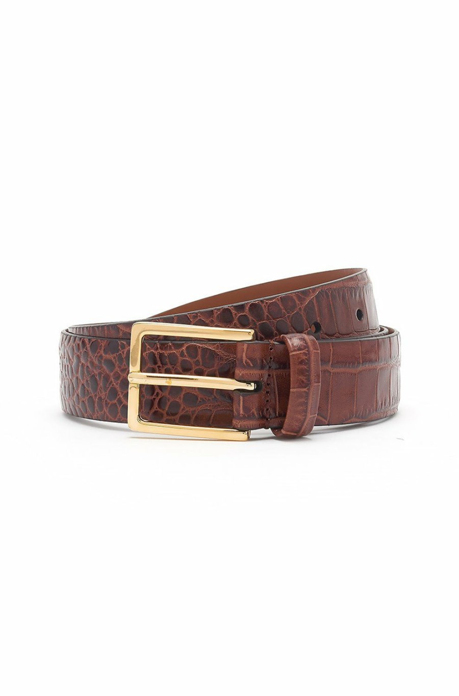 Women'S Clothing * | Snake Belt In Tan Best Quality Anderson'S