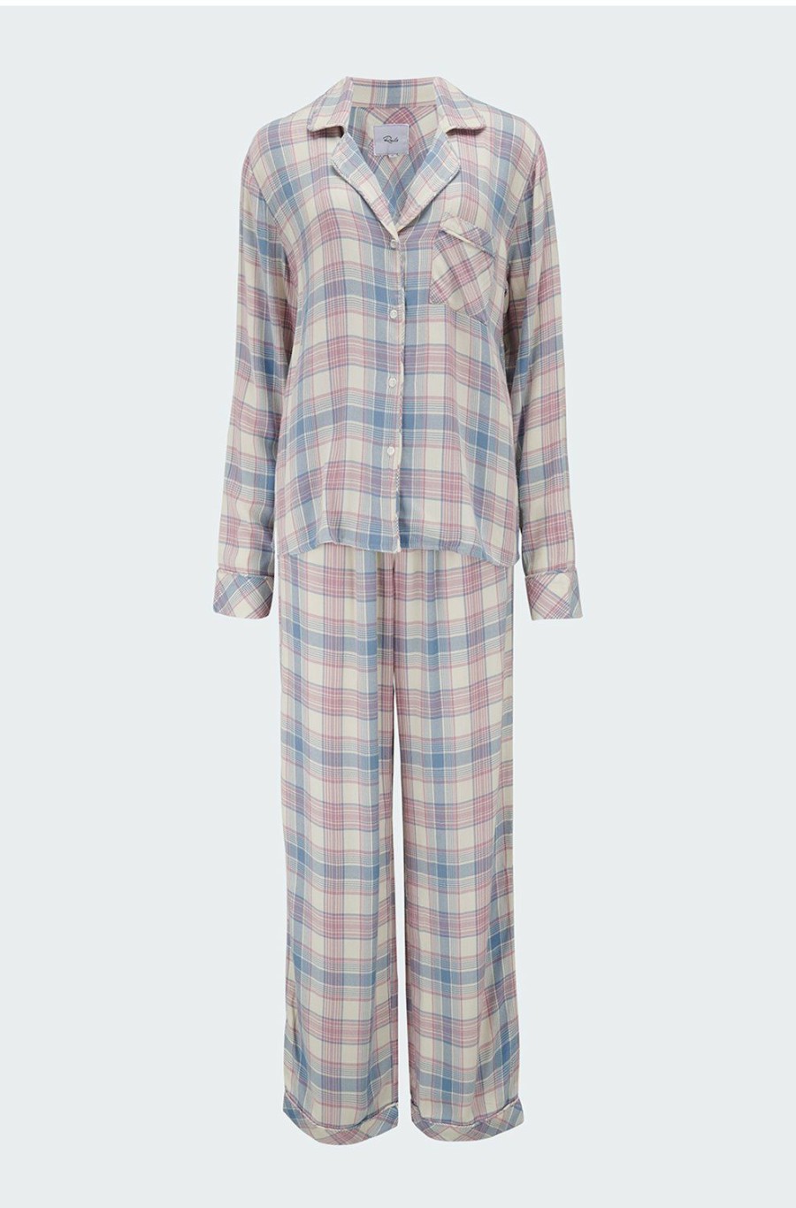 Women'S Clothing * | Clara Pyjamas In Ivory Lilac River Shop New Rails