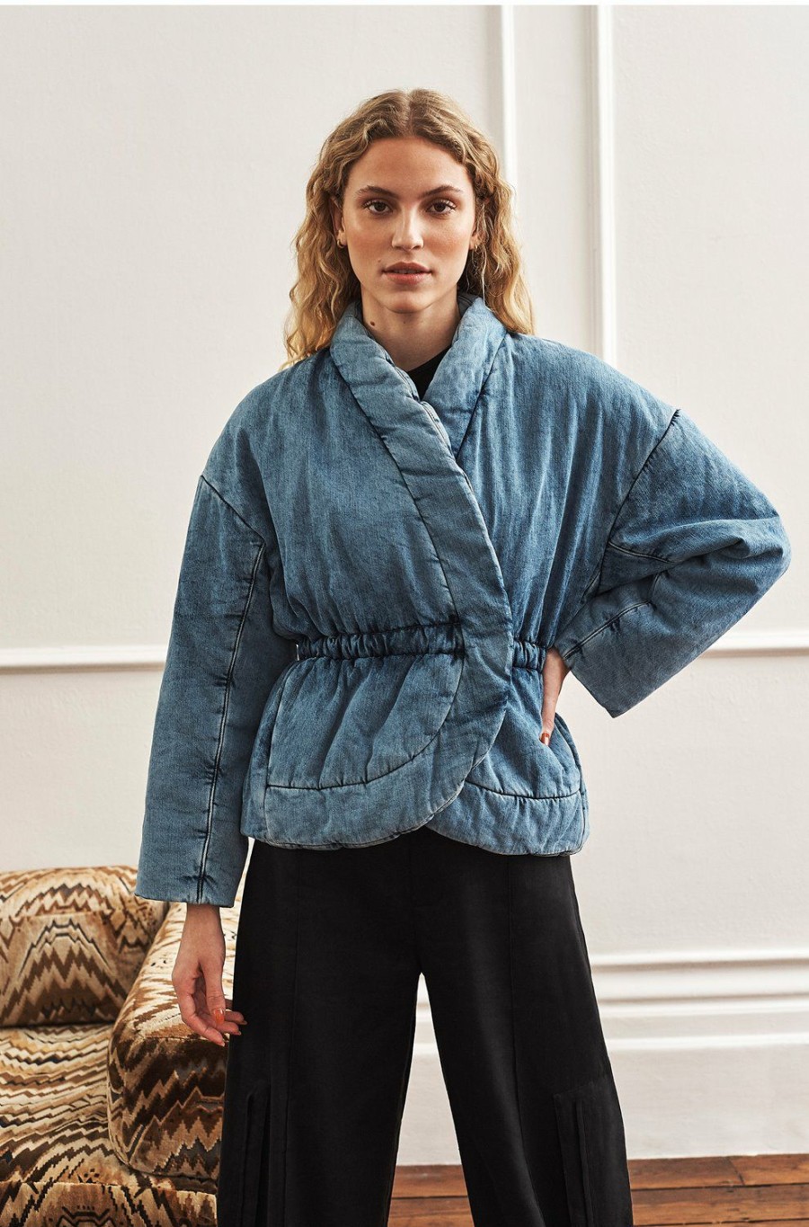 Women'S Clothing * | Caly Jacket In Blue Jean Best Price Ba&Sh