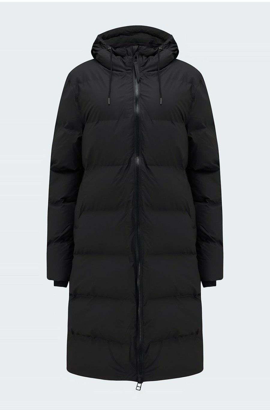 Women'S Clothing * | Long Puffer Jacket In Black Discounts Rains