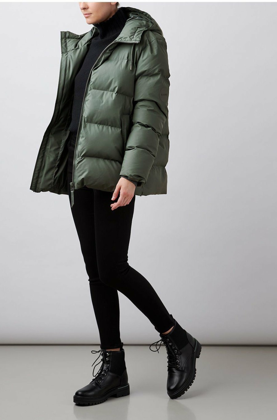 Women'S Clothing * | Puffer Jacket In Green Best Sellers Rains