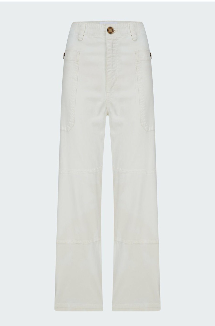 Women'S Clothing * | Oversized Pocket Utility Pant In Blanc Clearance Sale Frame