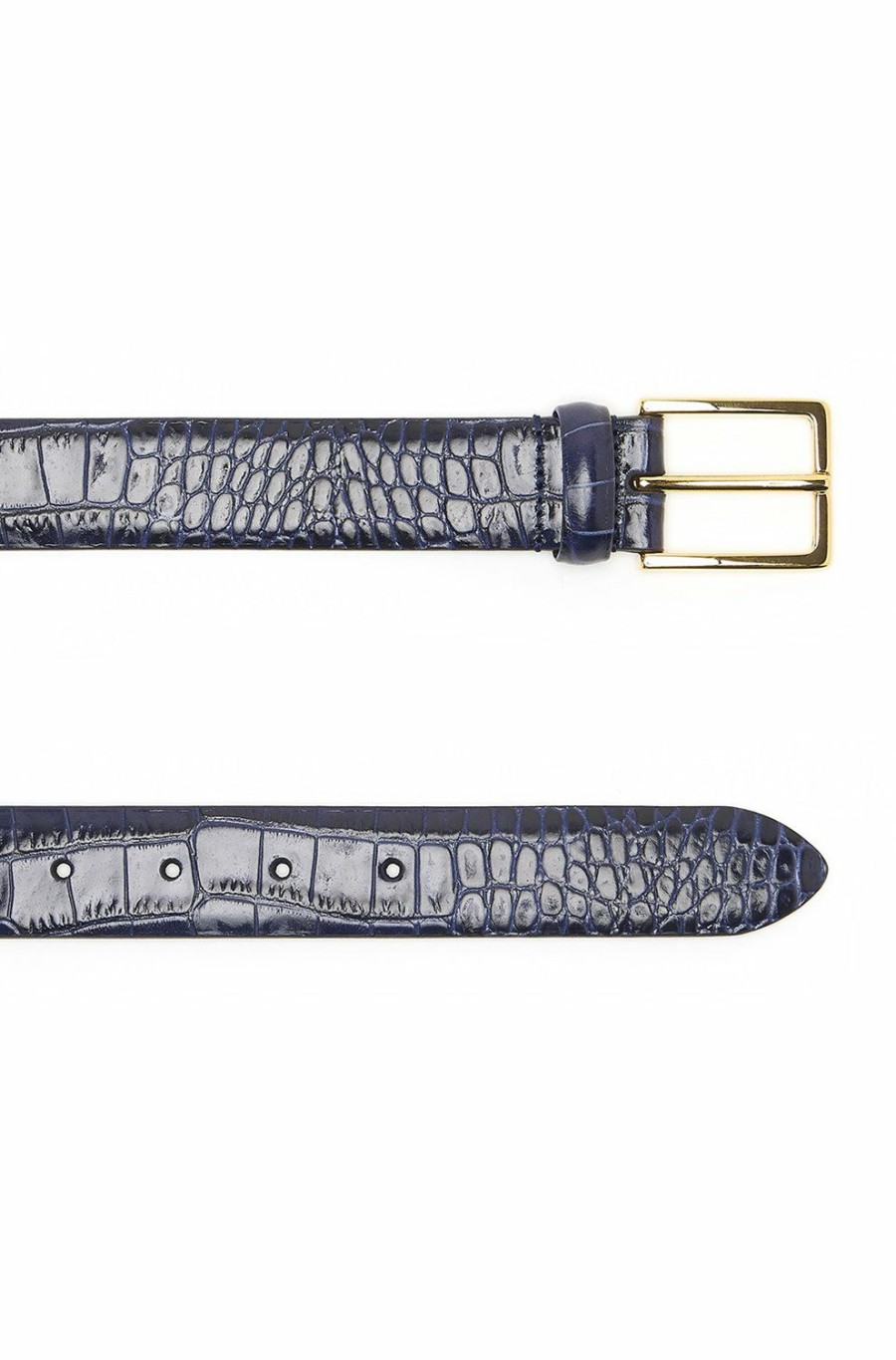 Women'S Clothing * | Snake Belt In Navy Quality Guarantee Anderson'S