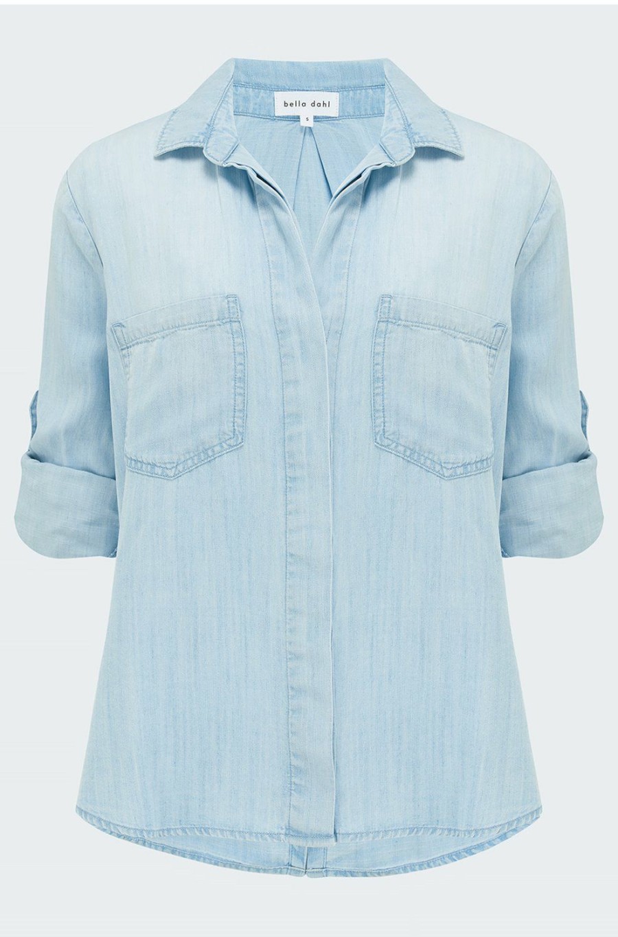 Women'S Clothing * | Split Back Button Down Shirt In Sunbleached Promotions Bella Dahl