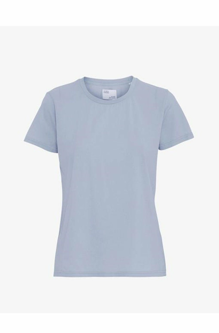 Women'S Clothing * | Organic Tee Shirt In Powder Blue Bestsellers Colorful Standard