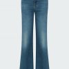 Denim * | Modern Dojo Slim Illusion Wide Leg Jean In Light Blue Outlet 7 For All Mankind