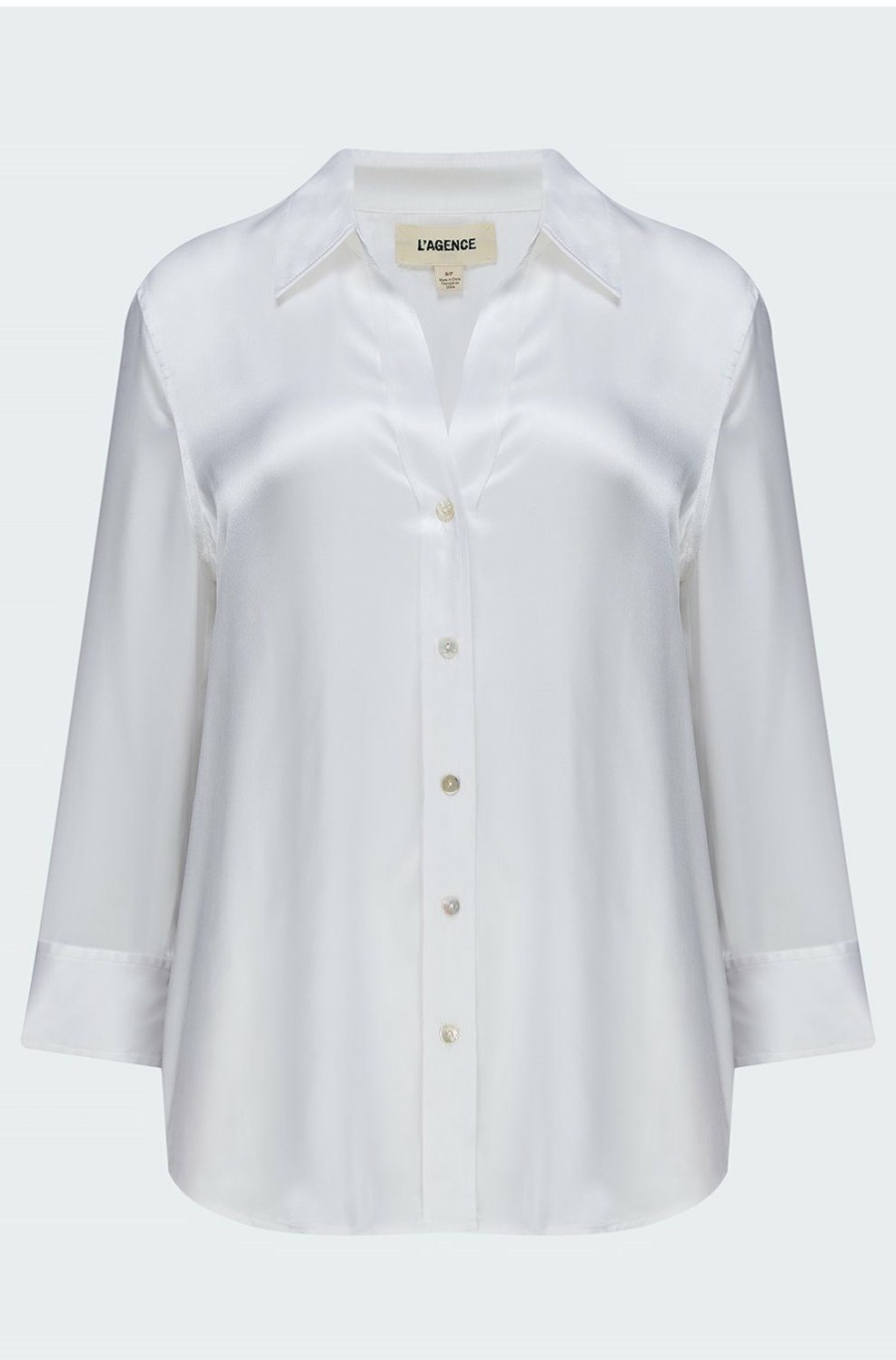 Women'S Clothing * | Dani Blouse In White Quick Expedition L'Agence