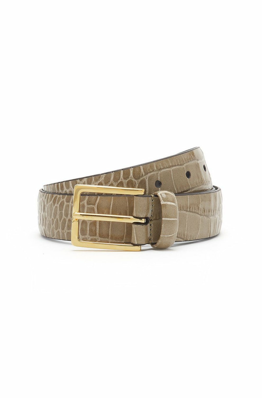 Women'S Clothing * | Snake Belt In Mushroom Discount Online Anderson'S