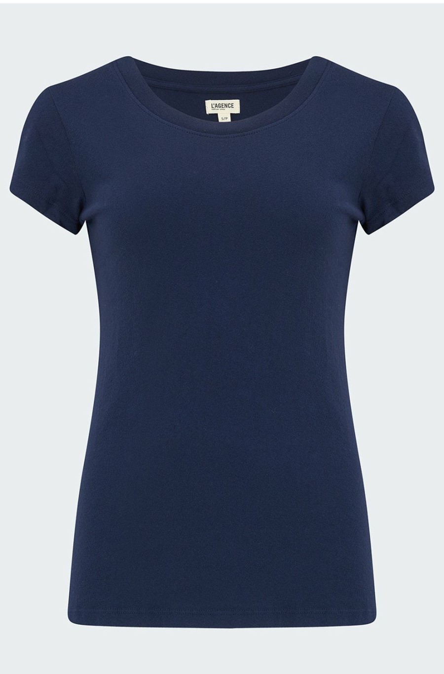 Women'S Clothing * | Cori Scoop Tee In Navy Good Quality L'Agence